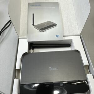 AT&T Wireless Home Phone Base Model WF720 Black NEW Complete Open Box retro